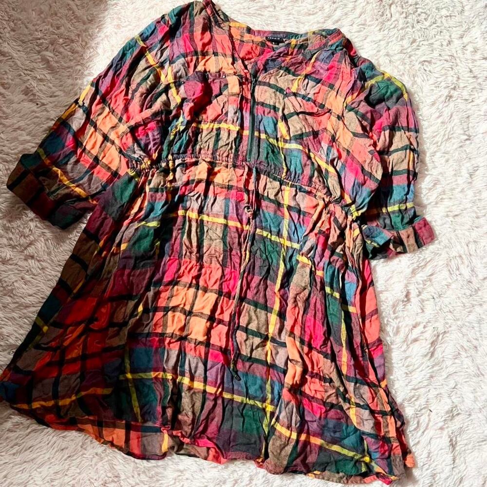 Torrid Plaid Autumn Cozy Chic Indie Country Rustic Orchard Classic Tshirt‎ Dress